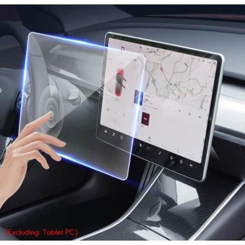 Clear Tempered Glass Screen Protector for Tesla Model 3 Navigation Protection 9H Tempered Glass Screen Protective Film