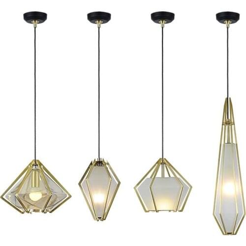 Nordic iron glass ball crystal hanging lamp chandelier ceiling cocina accesorio living room decoration luzes de teto