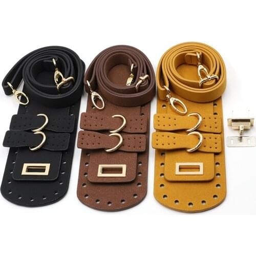 1 Set PU Leather Messenger Shoulder Bag Replacement Sewing Accessories for DIY Handmade Needle Hook Woven Handbag Accessories