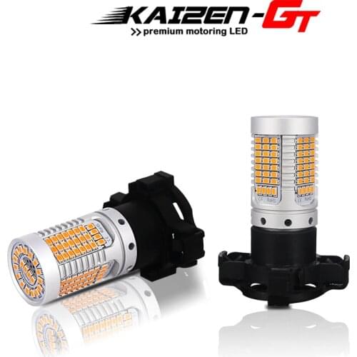 High Power Error Free Canbus PY24W 5200s Amber Yellow LED Front Turn Signal Light Bulbs For BMW Land Rover Audi Car Accessories