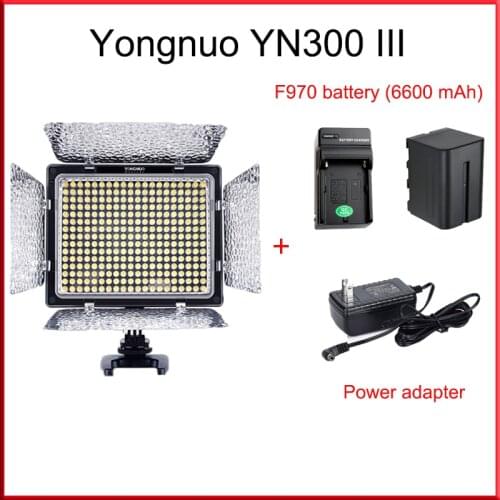 Yongnuo YN300 III YN300III 3200k-5500K Camera Photo LED Video Light Optional for Wedding Photography studio Optional Battery