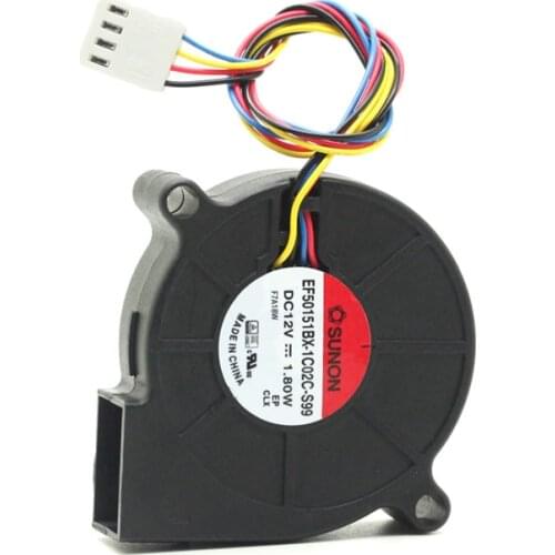 New For Sunon 5cm EF50151BX-1C02C-S99 12V 1.8W 5015 Turbine Cooling Fan