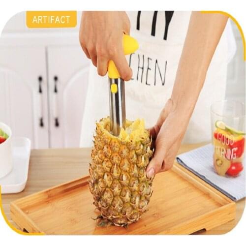 1Pc Stainless Steel Easy to use Pineapple Peeler Accessories Pineapple Slicers Fruit Knife Cutter Corer Slicer Kitchen Tools