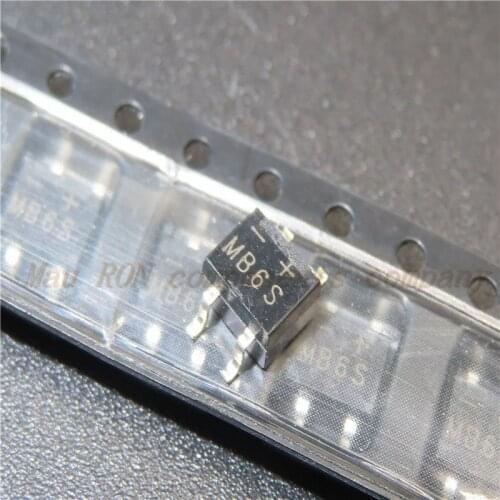 20PCS/LOT MB6S MB6 SOP-4 600V/0.5A SMD bridge rectifier bridge In Stock