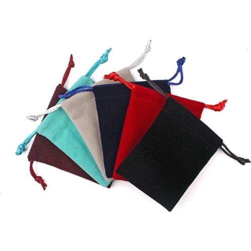 50pcs Velvet Pouches Soft Useful Dust-proof Jewelry Candy Velvet Package Newest Arrived Hot Selling Stronge Bags 8x10cm 10x12cm