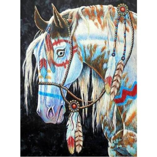 New Diamond Painting Horse Mosaic 5D DIY Decoration Home Diamond Embroidery Cross Stitch Animals Full Square/Round Drill l469