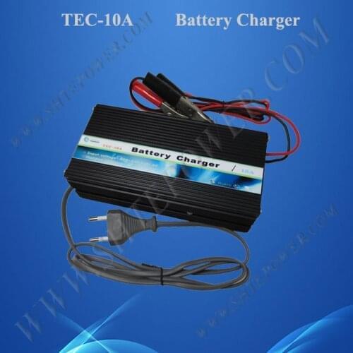 AC 220v 230v to DC 12v 10A Automatic 3 stage Battery Charger 12V 10A with full protection, ON/OFF switch