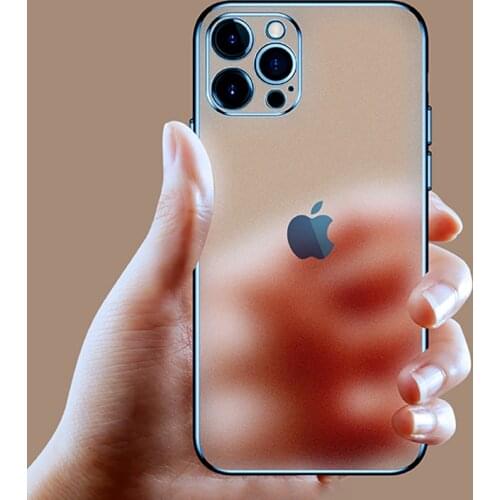 Luxury Square Frame Plating Clear Phone Case For iPhone 12 11 Pro Max Mini X XR XS 7 8 Plus SE 2 2020 Transparent Silicone Cover