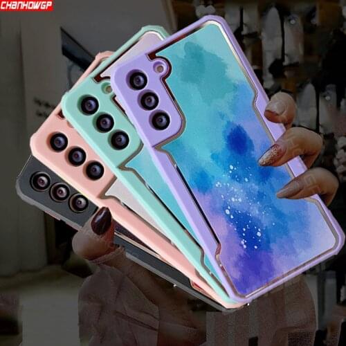 A12 A32 A02S A42 A52 A72 Case Luxury Watercolor Camera Protection Cover For Samsung Galaxy A12 A02S A42 A52 A72 A32 4G 5G Cases