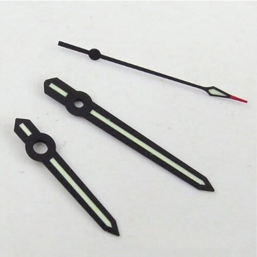 Black edge green hands fit for miyota 8205 8215 821A movement Mens watch hands watch needles