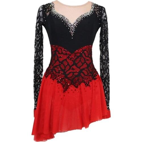 DVWVBCustom-made figure skating costumes Costen Childrens adult womens costumes