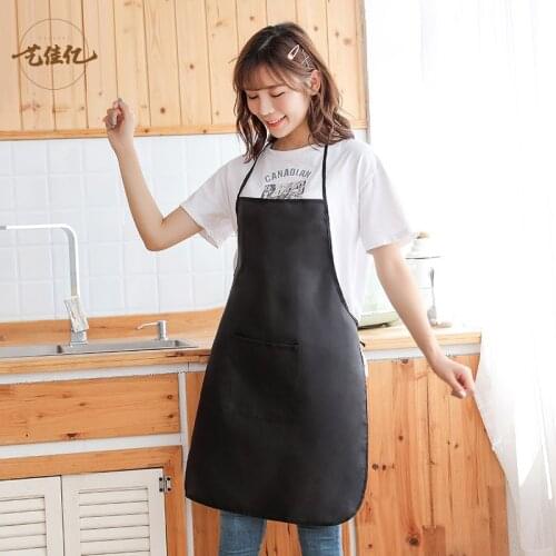 Apron custom printed pattern LOGO advertising apron custom kitchen Korean version apron printed men and women work clothes