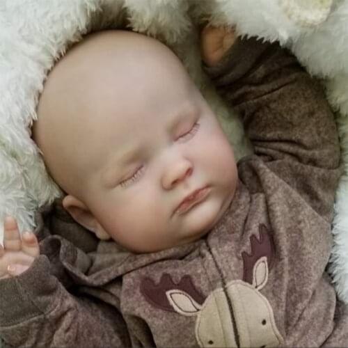 Hoomai Popular Sleeping Joseph Reborn Doll Kit Very Soft Hands Unpainted Unfinished Doll Parts DIY