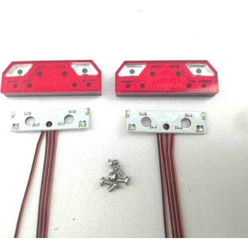 Metal Led Tail Light Stern Lamp for 1/14 Tamiya RC Truck Car ACTROS 3363 1851 AROCS 3348 MAN TGX 56360 Diy Parts