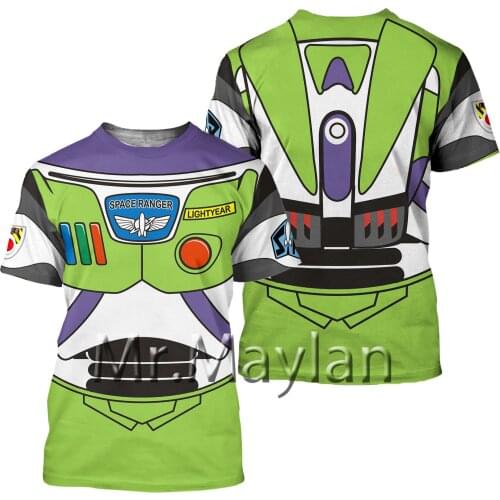 Cosplay 3D BUZZ LIGHTYEAR T shirt Men/women Fashion Mens T-shirt Casual Boy Tee shirt/Streetwear Men clothes 2020 Oversized 5XL