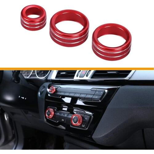 Radio Volume Knob Ring Covers Trim, Compatible with BMW F10 F11 F07 5 Series 5GT F01 F02 7 Series F30 F31 F80 3 Series
