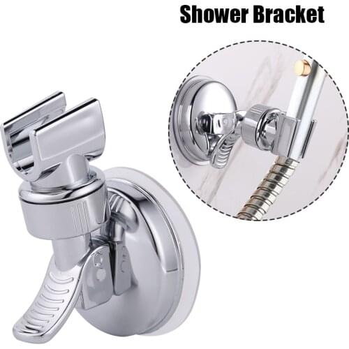 Wall Mounted Shower Head Holder Fixing Bracket Punch-free Vacuum Suction Cup Showerhead Bracket Bathroom Accessories