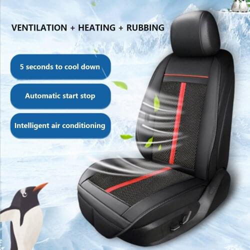 Summer Cool Seat Cushion Cold Pad 12V Cooling Pad for Car Cooler Pad Breathable Anti Slip Air Conditioned Ventilated Seat Cover
