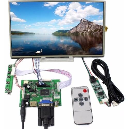 HD MI VGA 2AV Lcd controller board 10.1 Inch 1366x768 B101XAN01.3 IPS lcd Panel with Touch Screen Remote control