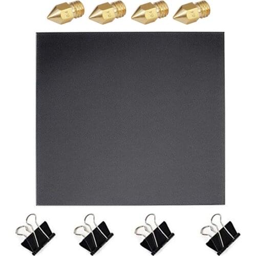 3D Printer Platform Heated Bed Build Surface Glass 235x235/310x310mm Plate Square Round Lattice Gass Hot Bed For 3D Accessories