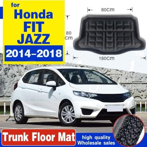 Car Rear Boot Cargo Liner Trunk Floor Mat Carpets Tray Mats Pad Mat Carpet For Honda FIT JAZZ Hatch 2014 - 2016 2017 2018 2019