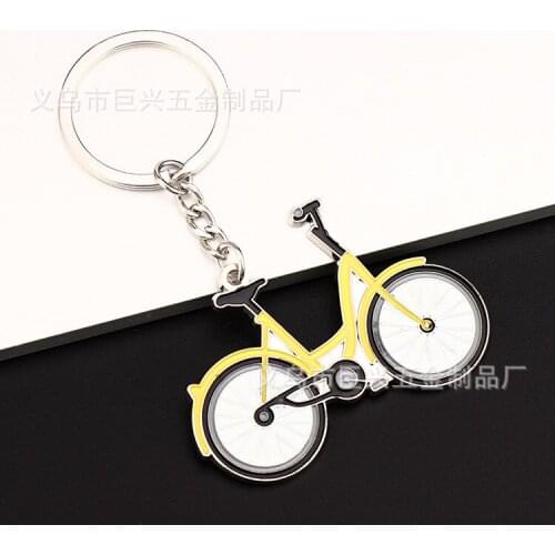Factory Direct Creative Metal Sports Bicycle Bottle Opener Key Chain Car Key Ring Customizable Small Gift