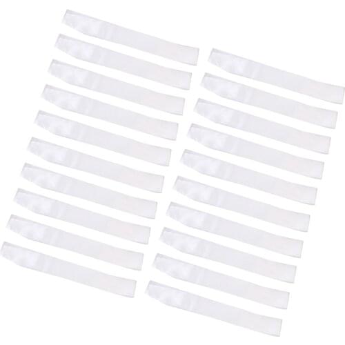 Blank Sash - 20 Pack - Plain Satin Sashes for Homecoming, Pageants, Parties, Parades - White, 31 x 3.7 Inches