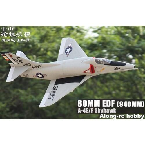 Freewing Electric RC EDF Jet airplane A-4E/F SKY HAWK 80mm EDF RC Plane 6s PNP or kit+S Retractable Landing gear MODEL