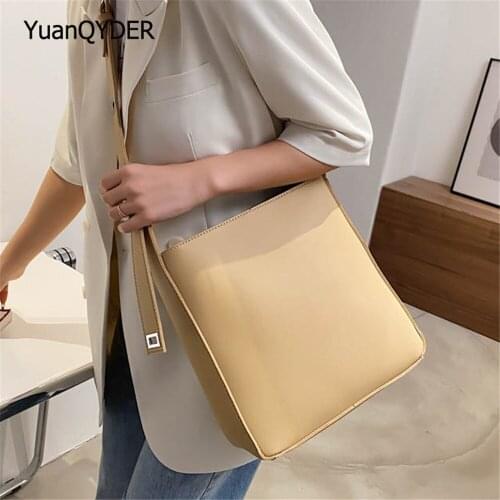 Luxury Designer Solid Color Ladies Shoulder Bag High Quality PU Leather Women Messenger Bags Fashion Womens Travel Bag Bolsos
