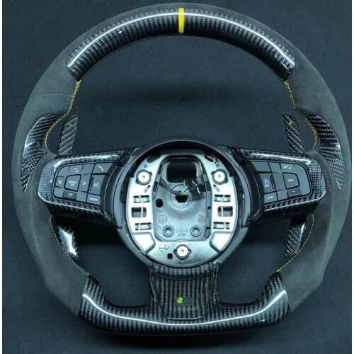 Carbon Fiber Alcantara Steering Wheel for Jaguar XFL P200 2012-2015