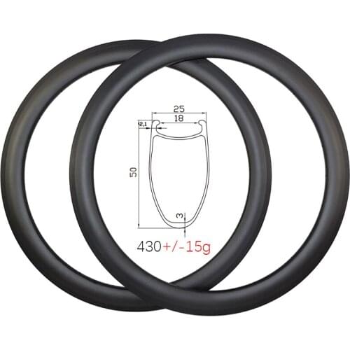 SPDSF 430g 700C SL 50mm clincher carbon rims basalt brake 25mm wide 18mm inner 16H 18H 20H 21H 24H 28H 32H UD 3K 12K UD 3K 12K