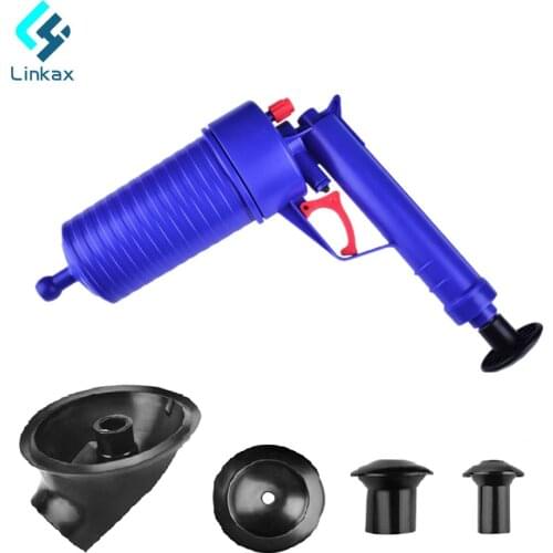 High Pressure Powerful Manual Sink Plunger Home Air Drain Blaster Pump/Gun/Cleaner/Opener Plastic Unclog Toilet Plunger