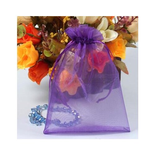 13x18 cm deep purple yarn jewelry gift bag sachet pouch for Wedding Label Printing 100 / lot Wholesale