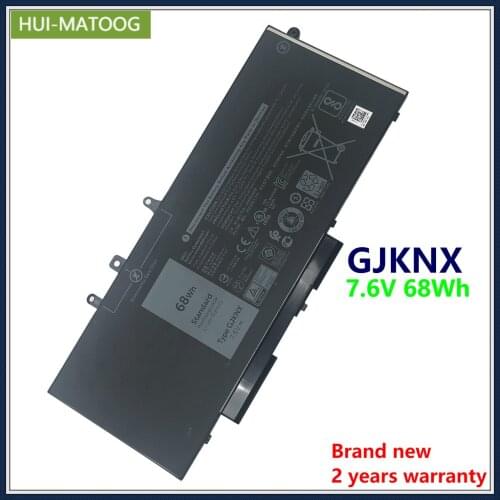GJKNX 7.6V 68Wh Laptop Battery For Dell Latitude 5480 5490 5280 5580 E5280 E5580 Precision 3520 3530 P27S P60F GD1JP 8500mAh