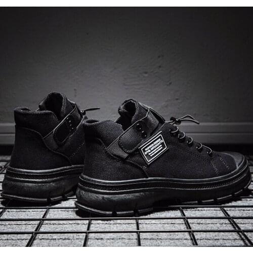 Coturno Boots Mens Shoes Vintage Men For Casual Black Botas Home Spring Sports Zapatos Informales De Hombre