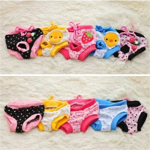 Pet Physiological Pants Dog Cat Diapers Female Sanitary Pants Underwear Suspender Dog Cute Shorts Diaper Sanitary Briefs Panties