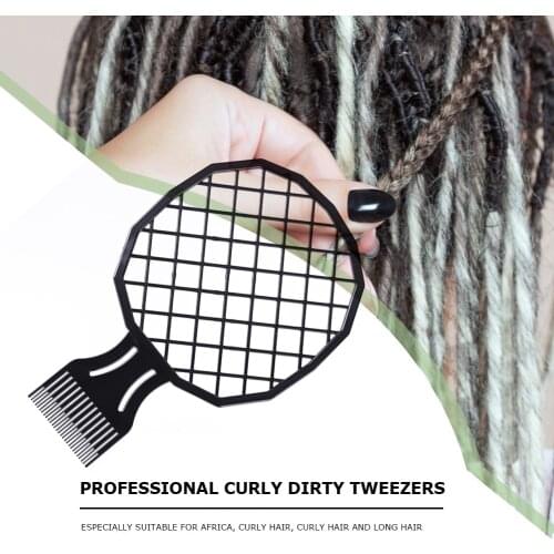 Professional Women Men Afro Dirty Braid Comb Hair Twist Curly Perm Hairdressing Tool Curly Hair Dirty Braid Comb
