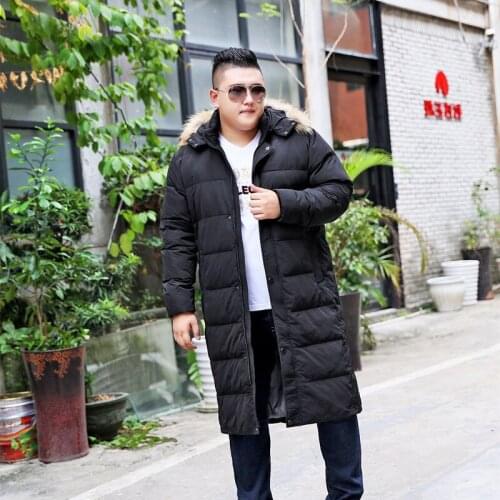 Large Size Special Plus Fertilizer To Increase Extra Large Size X-Long Extra Large Collar Fur Collar Men Thick Warm Down Jacket