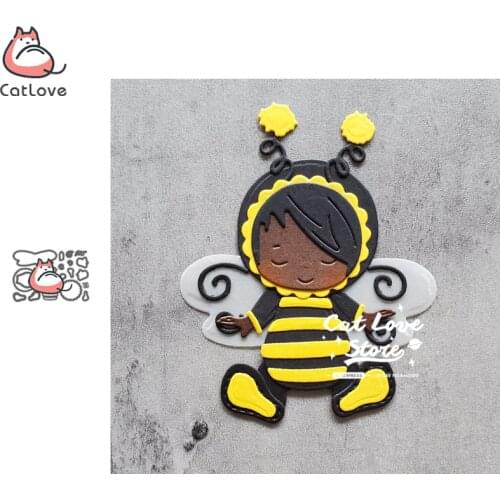 Catlove Bee Baby Animal Metal Cutting Dies Scrapbooking Mold Stencil Die Cuts Card Making DIY Craft Embossing New Dies For 2020