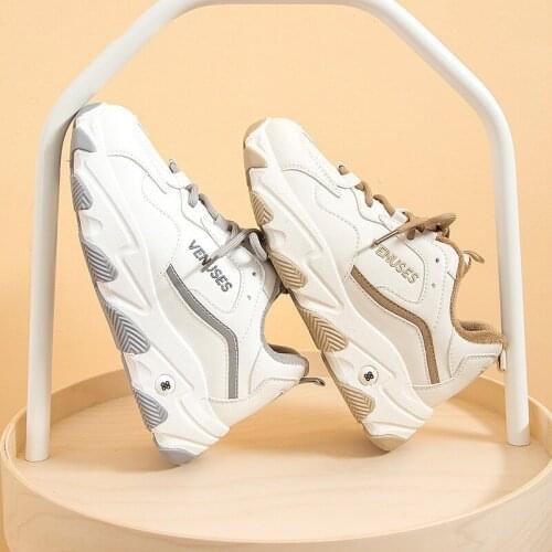 Fashion Brand Old Dad Shoes Women Platform Sneakers Retro Vulcanized Walking Sports Shoes 2021 New Height Increase Casual Shoes