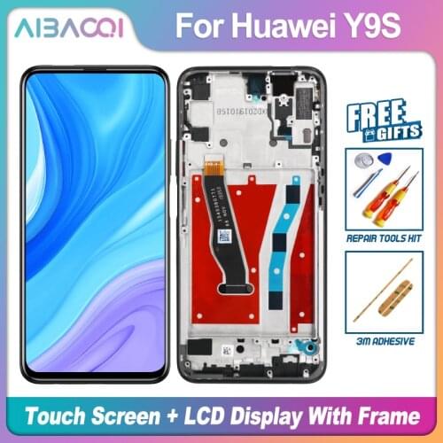 AiBaoQi Brand New 6.59 Inch Touch Screen+2340x1080 LCD Display+Frame Assembly Replacement For Huawei Y9S/P Smart Pro 2019 Phone