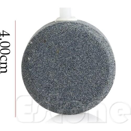 Round Air Stone Disk Bubble Aerator Aquarium Fish Tank Hydroponic Oxygen New Q0KA