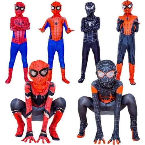 Spider Panther Child Cosplay Halloween Holiday Party Dress Up Costume