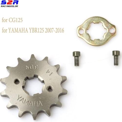 For CG125 YAMAHA YBR125 YBR 125 Chain Front Sprocket Gear 428 - 14T YBR125 New 2007 - 2016 Motorcycle accessories