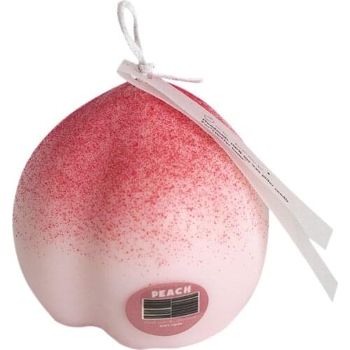 Handmade Peach Creative Candle Cute Bedroom Wedding Pink Candle Gift Modern Scent Mini Romantic Candele Home Decoration EB50LZ