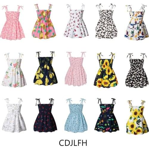 Kawaii 24M-6T Toddler Baby Kid Girls Dress Princess Party Dresses Christening Floral Birthday Dress Girl Clothes Casual Harajuku