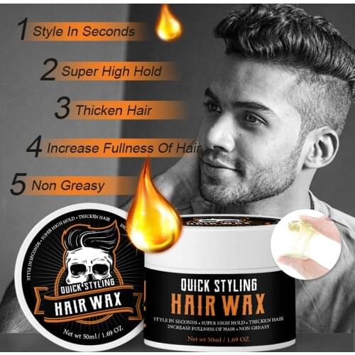PURC Professional Styling Strong Hold Hair Wax Hair Pomade Curly Hair Products Oil Hold Molding Wax Treatments For Hair Styling