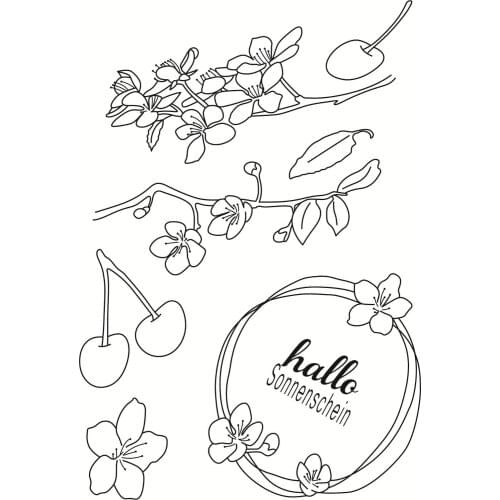 11x16 Fresh flowers Transparent Clear Stamps Silicone Seals for DIY scrapbooking photo album Card Making