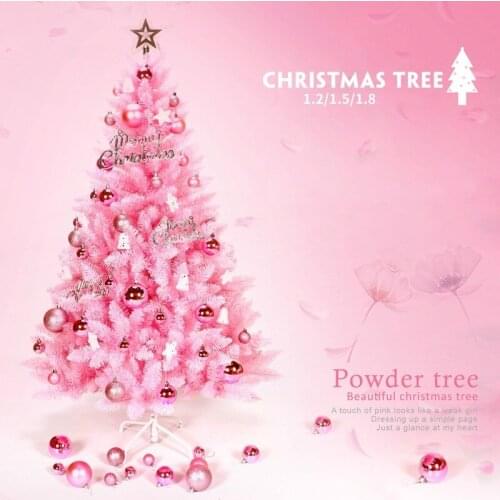 Girls Heart Romantic Pink Christmas Tree Store Hotel Festival Supplies Xmas Cherry Blossom Artificial Trees Ornaments Home Gift