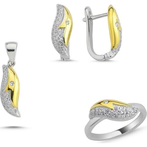 Silverlina Silver Zircon Stone Set